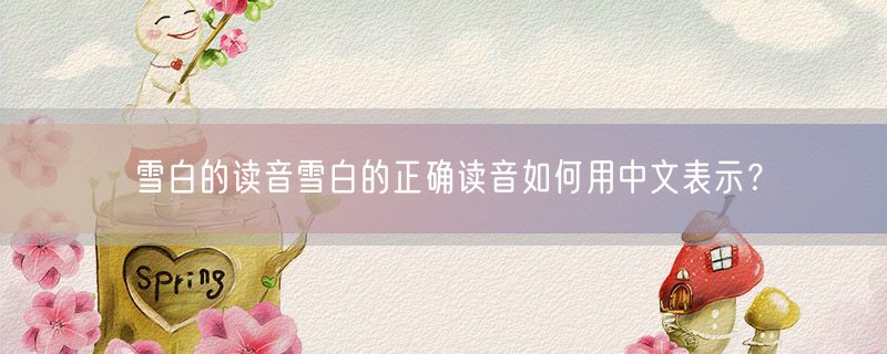 雪白的读音雪白的正确读音如何用中文表示？